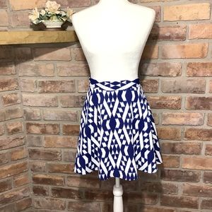 EVERLY Geometric Pattern Circle & Skater Skirt 104